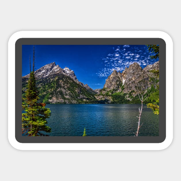 Jenny Lake Grand Teton National Park Sticker by Gestalt Imagery